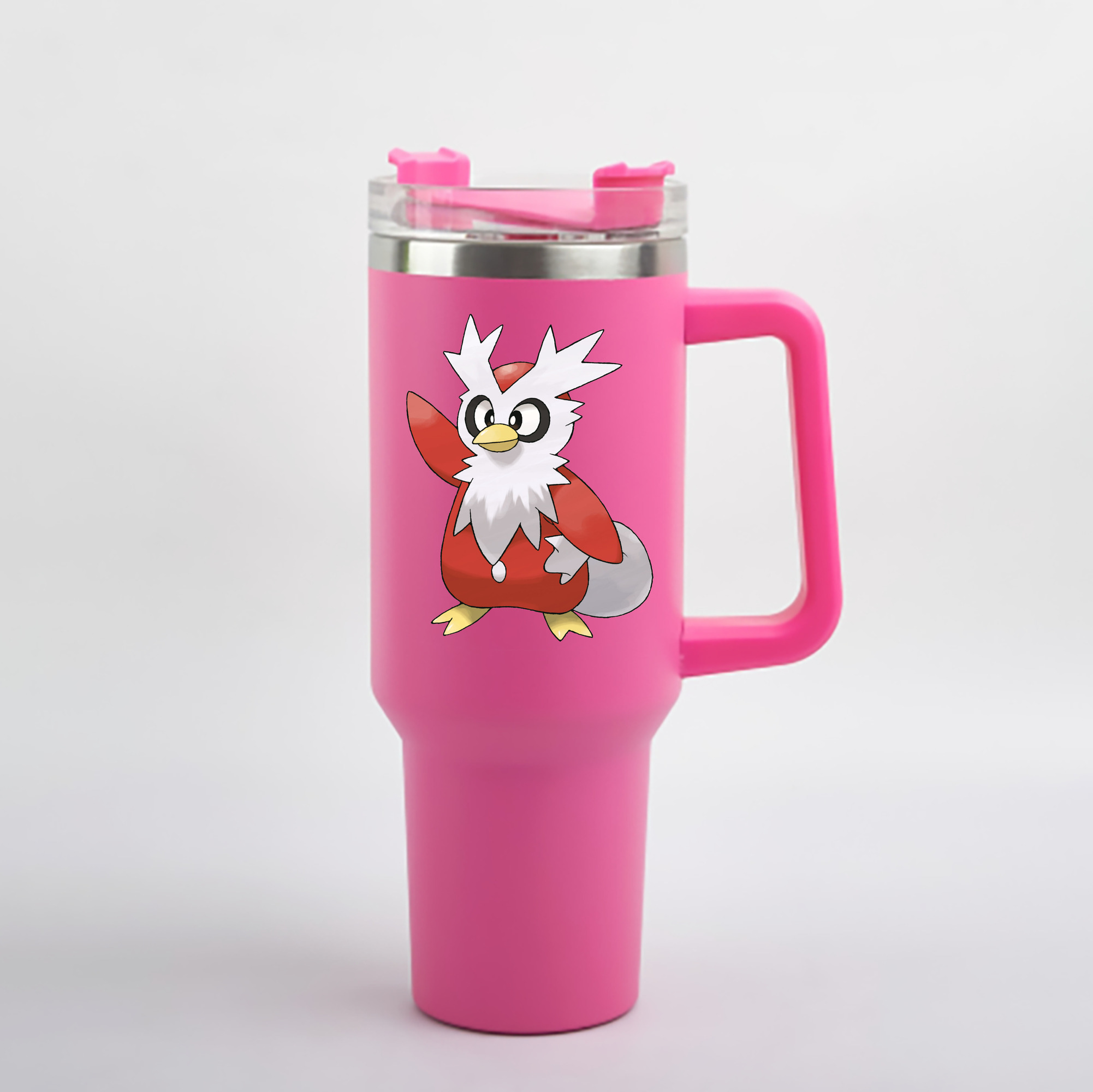 （画像用） ポケットモンスター Pokémon 1200mL車用タンブラー - クリスタルステッカー（プラスチックストロー付き）